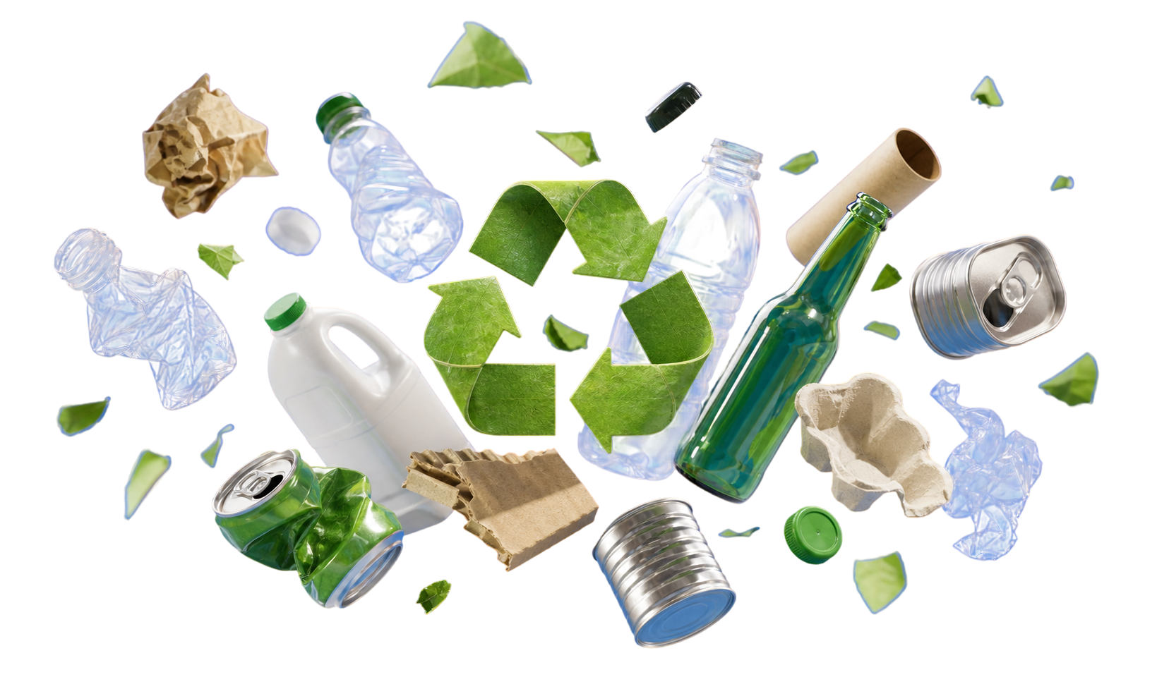 Residuos separados para reciclar